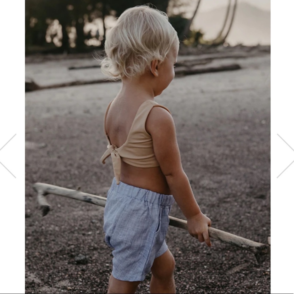 The Simple Folk Bikini Top Dune Neutral Tan Cream